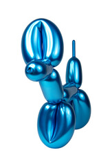 Festive balloon party dog isolated on the white background