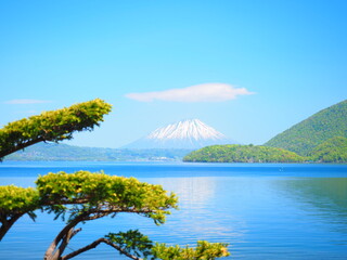 北海道の絶景 初夏の洞爺湖と羊蹄山