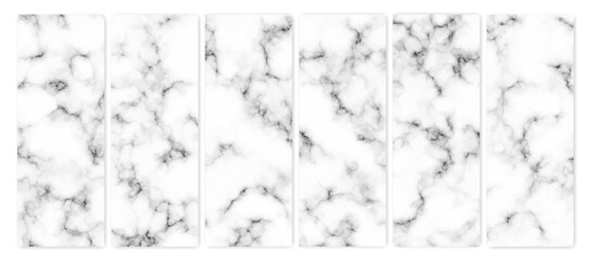 Set of marble texture background
