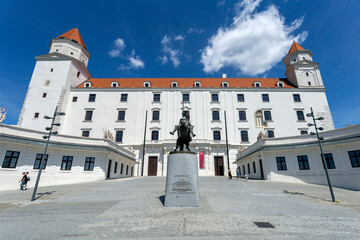 Bratislava castle on a sunny spring day