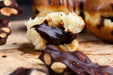 Berlin donuts with chocolate filling