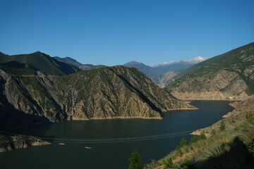 Obraz na płótnie Canvas Deriner Dam view in Artvin.