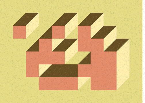 Implementation of Edward Zajec&rsquo;s &ldquo;Il Cubo&rdquo; from 1971. Essentially a Truchet tile set of 8 tiles and rules for placement art illustration