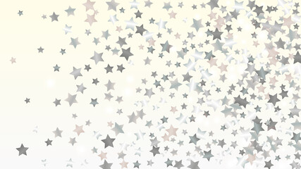 Realistic Background with Confetti of Glitter Star Particles. Sparkle Lights Texture. Celebration pattern. Light Spots. Star Dust. Christmass Design. Explosion of Confetti. Design for Advertisement.