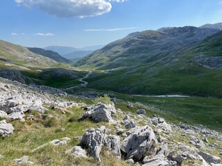 Bosnia and Herzegovina, Sarajevo - 22.05.2022: Mountain Bjelasnica. Natural landscape of one  of most beautiful mountain in Bosnia and Herzegovina.
