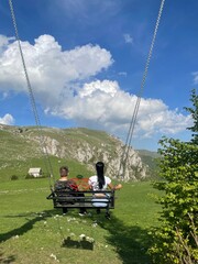 Bosnia and Herzegovina, Travnik - 22.05.2022: Mountain Vlasic. Natural landscape of one  of most beautiful mountain in Bosnia and Herzegovina.