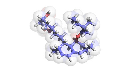 Simvastatin, 3D molecule