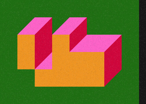 Implementation of Edward Zajec&rsquo;s &ldquo;Il Cubo&rdquo; from 1971. Essentially a Truchet tile set of 8 tiles and rules for placement art illustration