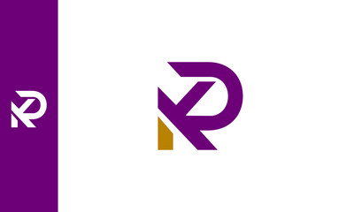 Alphabet letters Initials Monogram logo KR, RK, K and R