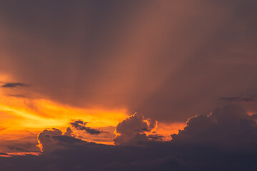 Beautiful sunset sky with relaxing colors