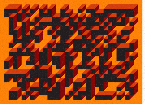 Implementation of Edward Zajec&rsquo;s &ldquo;Il Cubo&rdquo; from 1971. Essentially a Truchet tile set of 8 tiles and rules for placement art illustration