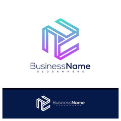 Hexagon logo design vector, Creative Hexagon logo concepts template illustration.