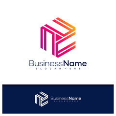 Hexagon logo design vector, Creative Hexagon logo concepts template illustration.