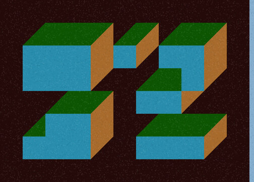 Implementation of Edward Zajec&rsquo;s &ldquo;Il Cubo&rdquo; from 1971. Essentially a Truchet tile set of 8 tiles and rules for placement art illustration