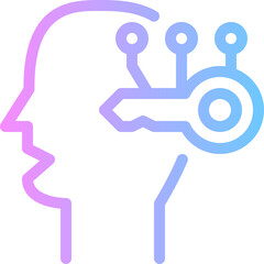 thinking gradient icon