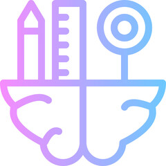 thinking gradient icon