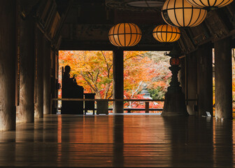 秋の長谷寺(奈良県桜井市)