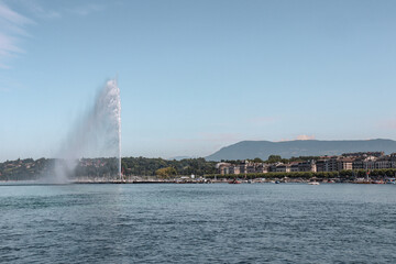 Naklejka na ściany i meble The Geneva water fountain.