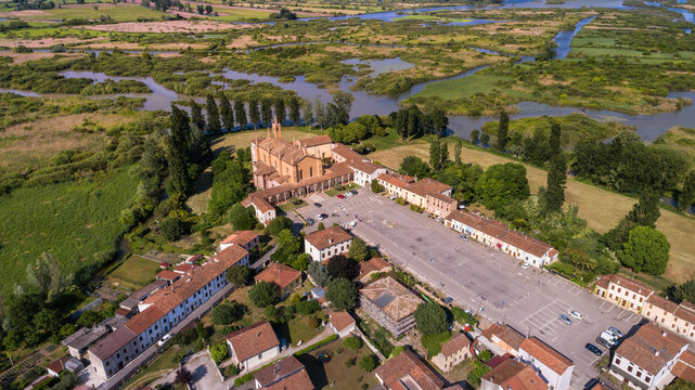 panoramica santuario delle grazie curtatone mantova