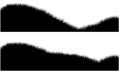 short grass silhouette