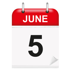 June 5_Calendar icon - 506607784