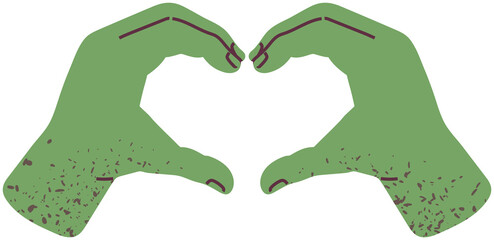 Two hands making heart sign isolated on white background. Love, romantic relationship concept. Human hands show gesture of amour. Cute heart, symbol of romance. Finger gesture as declaration of love