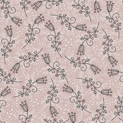 Floral seamless vector pattern. Perfect for wallpaper, fabric, wrapping paper. 