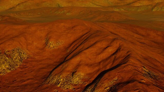 Beautiful sand dunes in the Sahara desert at sunset