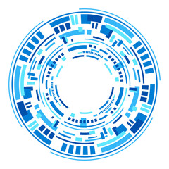 Abstract digital circles