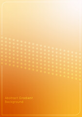 Abstract gradient background, orange color tone gradient, also with dot pattern in the middle