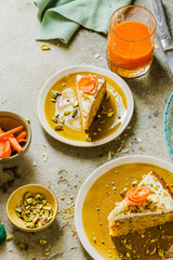 Healthy Homemade Carrot Cake Ready for Easter