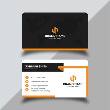 Modern professional business card design vector