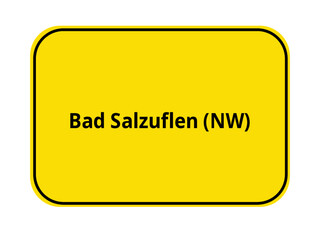 Ortseingangsschild - Bad Salzuflen NW