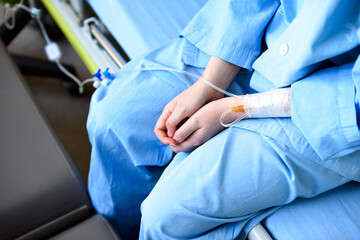 An injection of medicine needed by a sick person