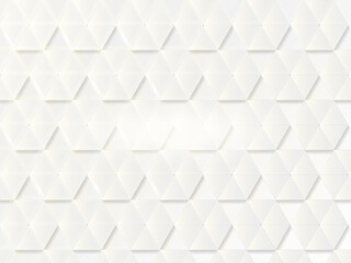 White Paper Cut Geometric Triangle Pattern Background.