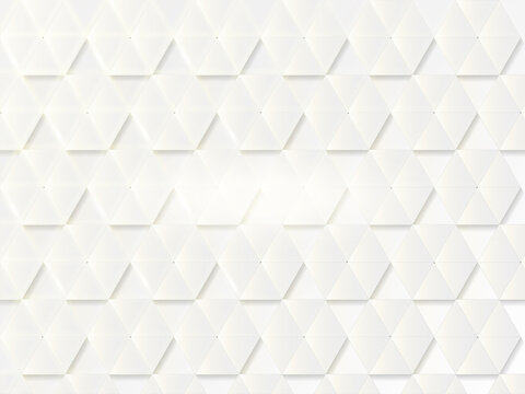 White Paper Cut Geometric Triangle Pattern Background. © Abdul Qaiyoom