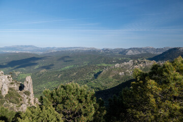 Fototapeta na wymiar Puerto de las Palomas viewpoint, near Grazalema. Cadiz. Andalusia, Spain.