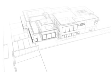 3d render of a house