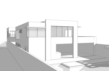 3d render of a house