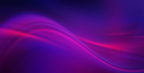Dark abstract futuristic background. Neon glow, laser shapes, lines. Gradient blurred background.