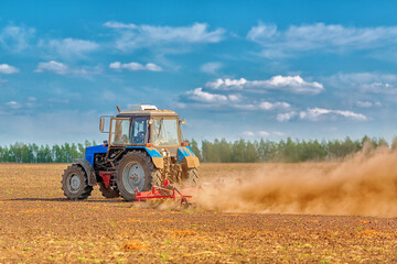 Tractor at field