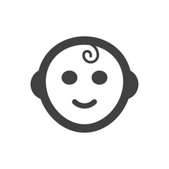 Fototapeta premium Baby Face Icon