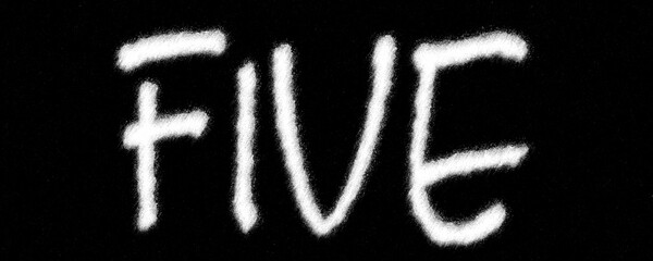 Word FIVE style chalk