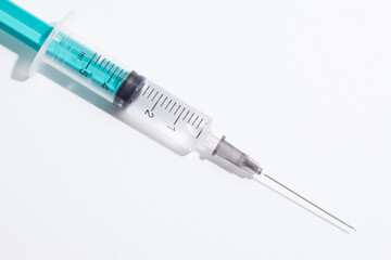 syringe isolated on white