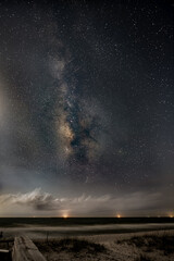 Fototapeta na wymiar Milky Way over the Beach 