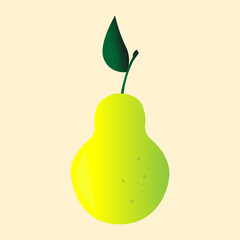 pear in vector. drawing of a pear in vector. vector drawings. fruits in vector. Vector graphics.