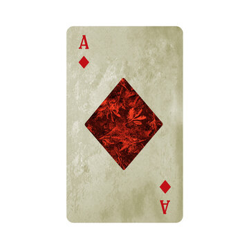 ace of diamonds, suit of diamonds, illustration