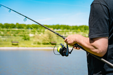 fishing in the lake
