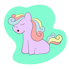 Pink Rainbow Pony