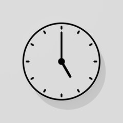 3D Rendered Clock Timer Countdown Icon Design